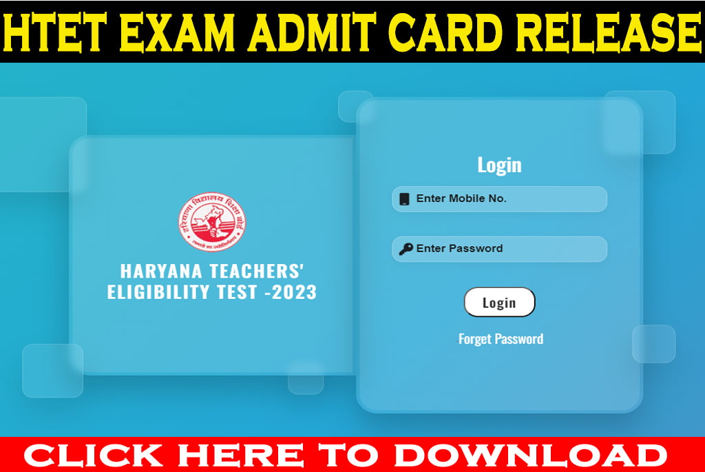 Haryana Teacher Eligibility Test (HTET) 2023 Admit Card Release 1 Haryana Teacher Eligibility Test (HTET) 2023 Admit Card Release