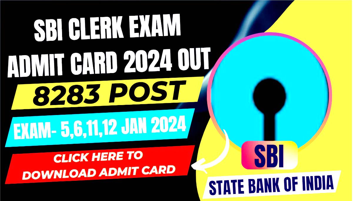 SBI Clerk Exam Admit Card 2024