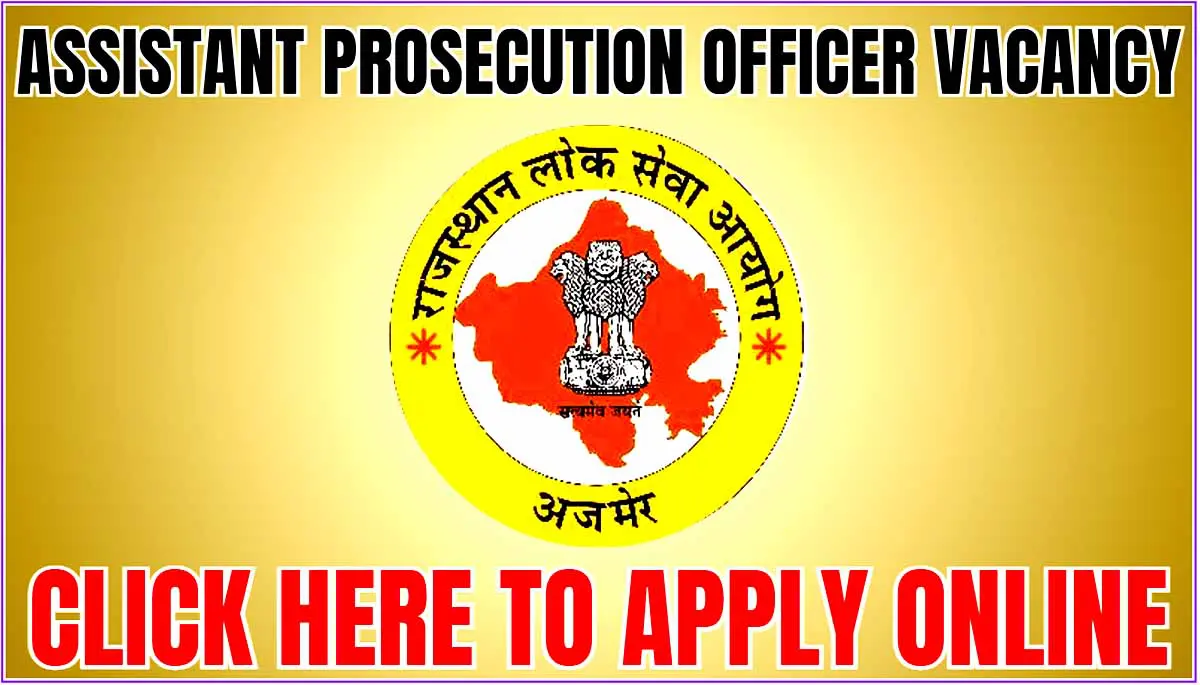 RPSC Assistant Prosecution Officer Vacancy